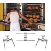 GOLDMAN SERVICE Steel Chicken Rotisserie Skewers Fork Utensil for Professional