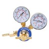YaeTek Dual Gauge Oxygen Regulator Solid Brass Inlet Thread CGA540