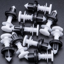Rexka 10pcs Windshield Pillar Door Panel Trim Retainer Clip 91561-SJD-003 Compatible with Honda Acura Civic, Clarity, CR-V, Fit, MDX, Pilot, RDX, RL