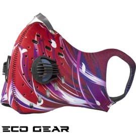 Anti Pollution Face Mask with Military Grade Activated Carbon Protection | Anti Smoke, Exhaust Gas, Dust, Pollen | Running, Walking, Cycling and other Outdoor Activities (Fire Breaker)