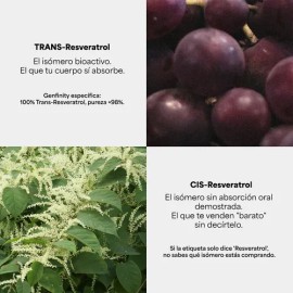 Resveratrol Ultra Pure - 1,000 Mgdosis - 100 Cáps - Antiox                                                                                            