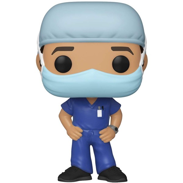 Funko Pop! Heroes: Front Line Worker- Male Hospital Worker #1, Multicolor