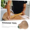 Baluue Face Roller Massage Tool Ergonomic Wood Handle for Neck