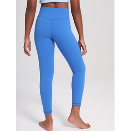 MCEDAR Girls Leggings Athletic Pants High Waisted Soft Yoga Pants Kids Workout Dance Tights Pants 028-Blue-CM