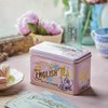 New English Teas Vintage Pink Tea Tin with Victorian Illustrations