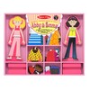 Melissa & Doug Abby and Emma Magnetic Wooden Dress-Up Dolls