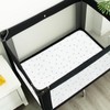 Travel Cot Sheets 95x65cm Fitted, Soft, Breathable & Easy Care,