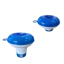 Chlorine Dispenser for Pool - Large Dosing Float with 4-Level Adjustment Ring - For 20 g Chlorine Tablets - Floating Chlorine Dispenser for Easy Water Care