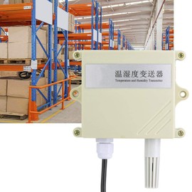 Temperature Sensor, 4-20mA High Precision IP65 Waterproof, Wall Mounted Temperature and Humidity Collector, Measuring Transformer/Sensor, Hygrometer Thermometer, Humidity Environmental Test for