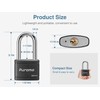 Puroma Keyed Padlock with 2 Keys Alike, 1.8 Inch Locker
