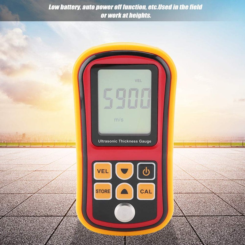 LCD Digital Ultrasonic Thickness GM100 High Precision 1.2-220mm Steel Width