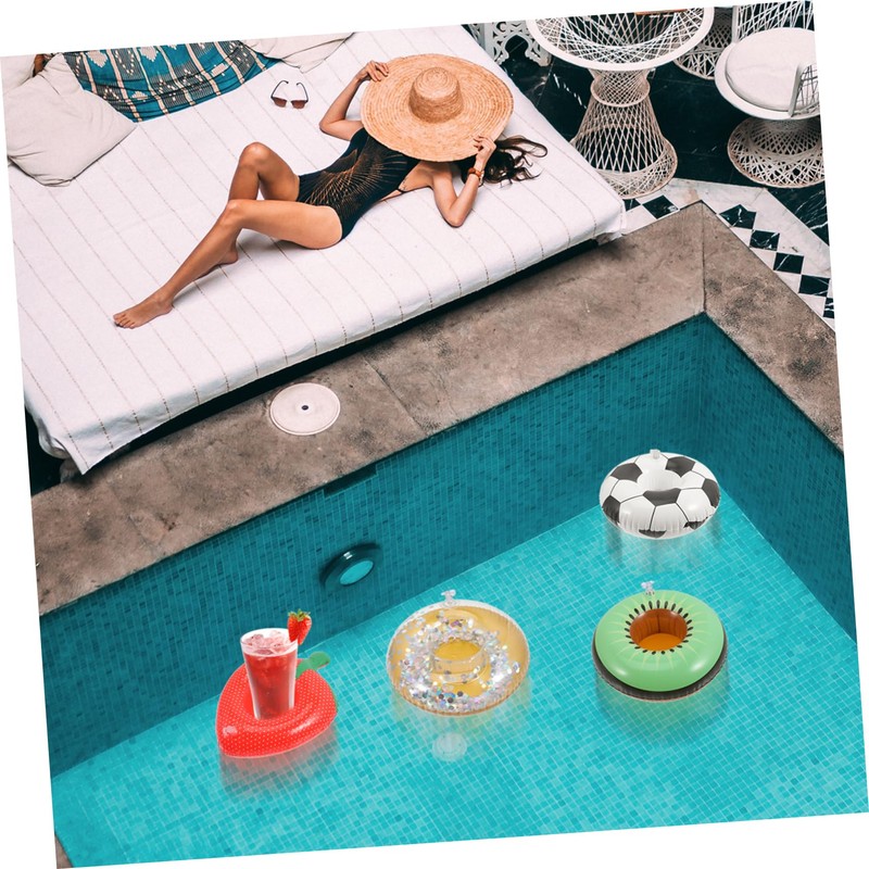 WHAMVOX Mini Pool Drink Floats Inflatable Cooler for Hot Tub