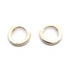 3 Pairs 18k Yellow Gold Plated Huggie Hoop 10mm Sleeper