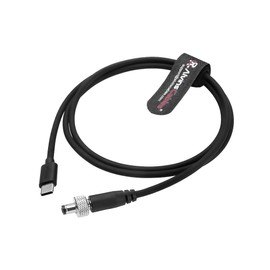 Alvin's Cables PD Type C to Latch DC 5.5×2.5mm Fast Charging Cable for Atomos Ninja V for SmallHD 702 Touch Monitor 1m/39.4"