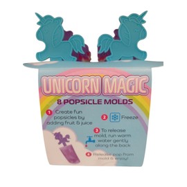 Unicorn Magic My Little Popsicle Ice Cream Pony Pop Molds - 8 Piece Ice Cream Maker Summer Hot