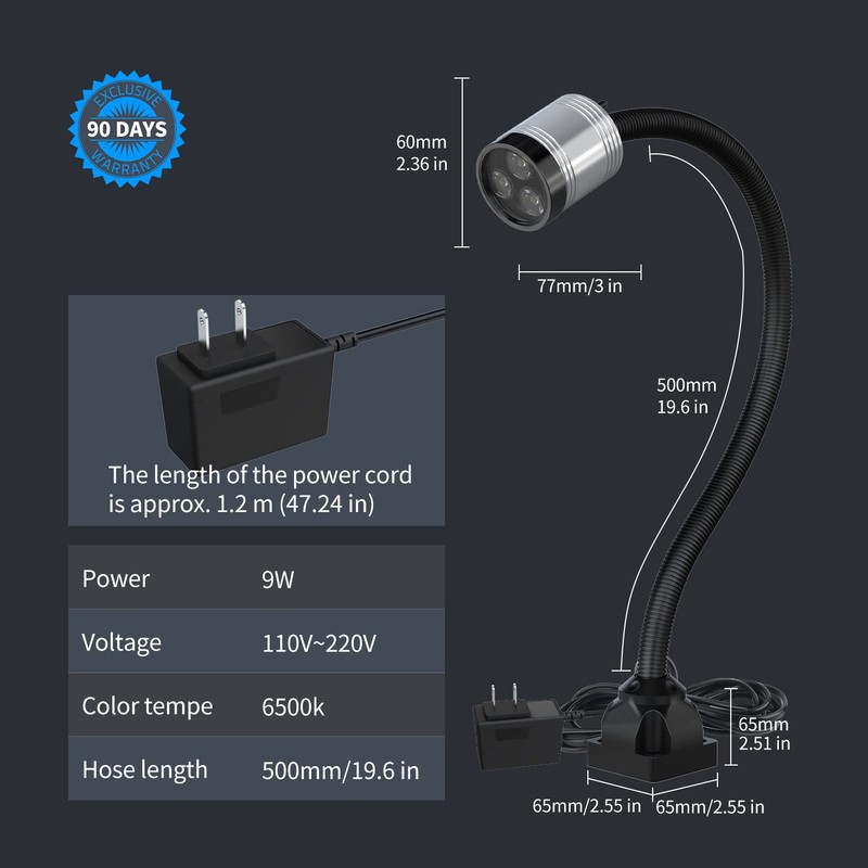 Flexible Work Light, Led Machine Light, Led Flexible Gooseneck Light