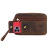 Oakridge Leather Mens Wrist or Waist Bag Organiser Travel -