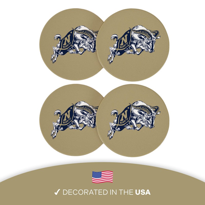 Desert Cactus United States Naval Academy Ceramic Coasters 4 Pack