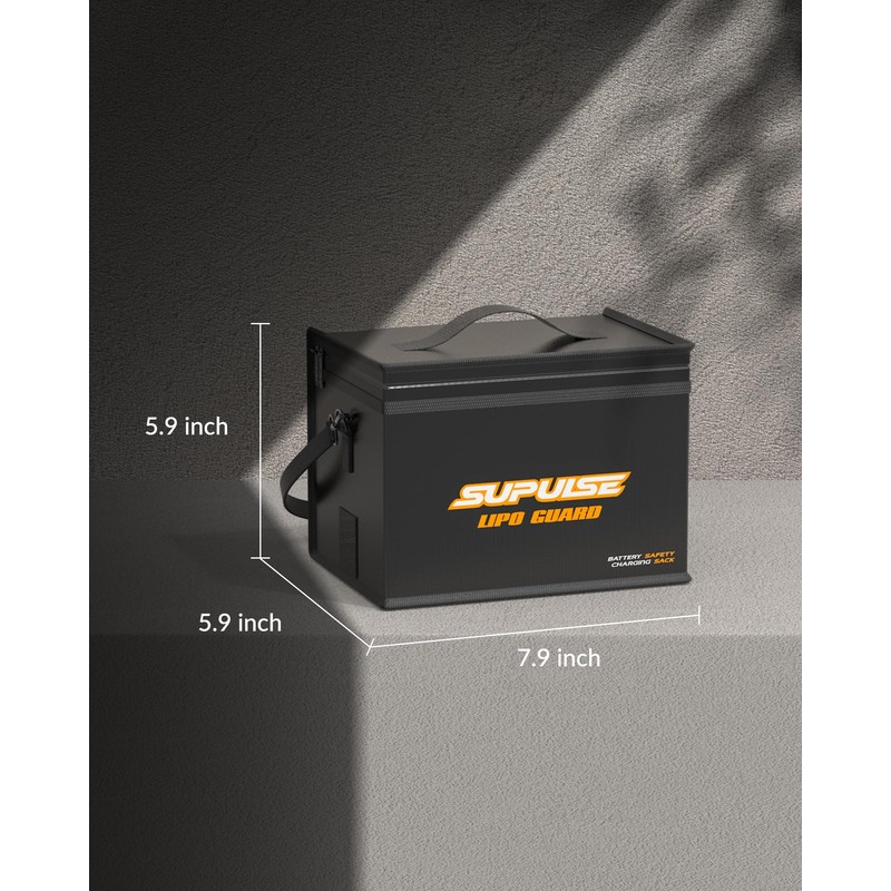 SUPULSE Lipo Battery Bag Fireproof Explosionproof Large Capacity Bag for