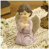 Praying Angel Figurine, 3.74 Inch Resin Guardian Angel Home Decor