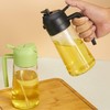Boxonly Olive Oil Dispenser Bottle - Black 2-in-1 Sprayer &