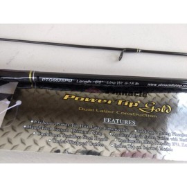 Pinnacle PTG662SPM 6' 6" Powertip Gold Spinning Rod Medium Action