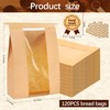 EUVBOKW 120 Pcs Bread Bags for Homemade Bread Sourdough,Large Kraft