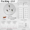 TISLYCO Modern Raindrop Crystal Chandelier, 3 Lights Flush Mount Ceiling