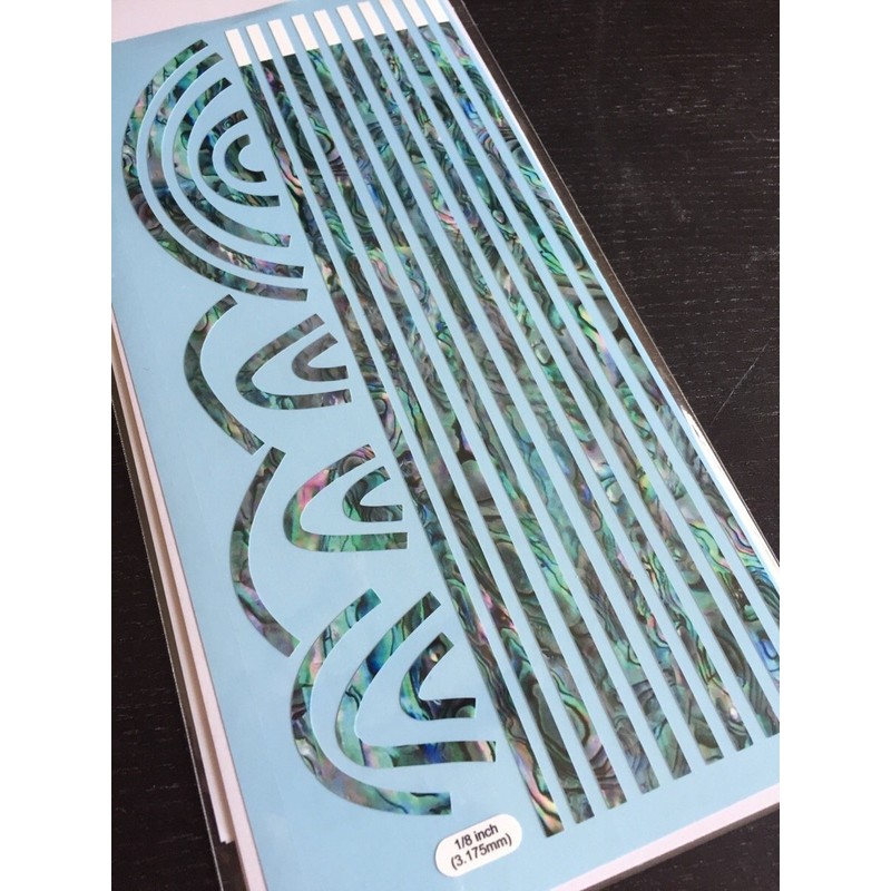 Binding Sticker/Decal For Body, Neck, Headstock (Abalone) 3mm