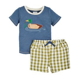 Mud Pie Boys Gone Fishing Short Set; 24 Months-3T
