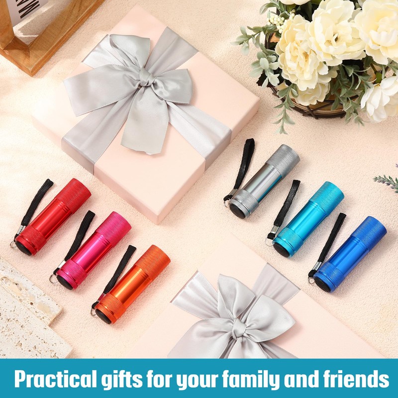 VIHOSE 20 Pcs Mini Flashlights Bulk, Bright Aluminum Handheld Flash