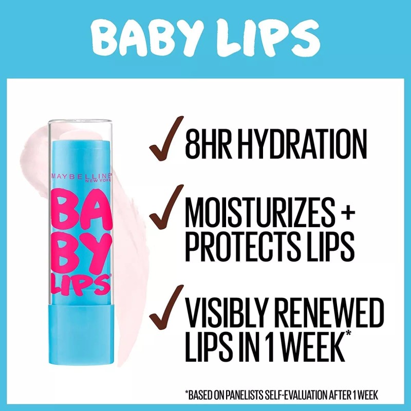 Maybelline New York Baby Lips Moisturizing Lip Balm 3-pack,
