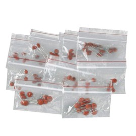 ARCELI 300 Pieces Ceramic Capacitor Set Pack 2PF-0.1UF 30 Values x 10 Pieces Electronic Components Package Capacitor Various Kit Samples
