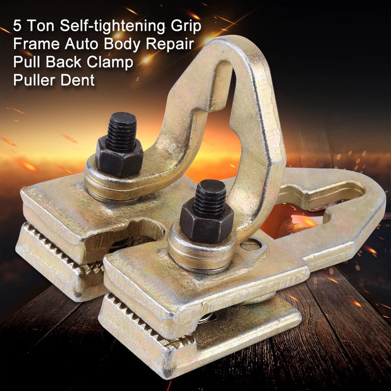 5 Ton Auto Body Repair Clamp Right Angle Self-Tightening Puller
