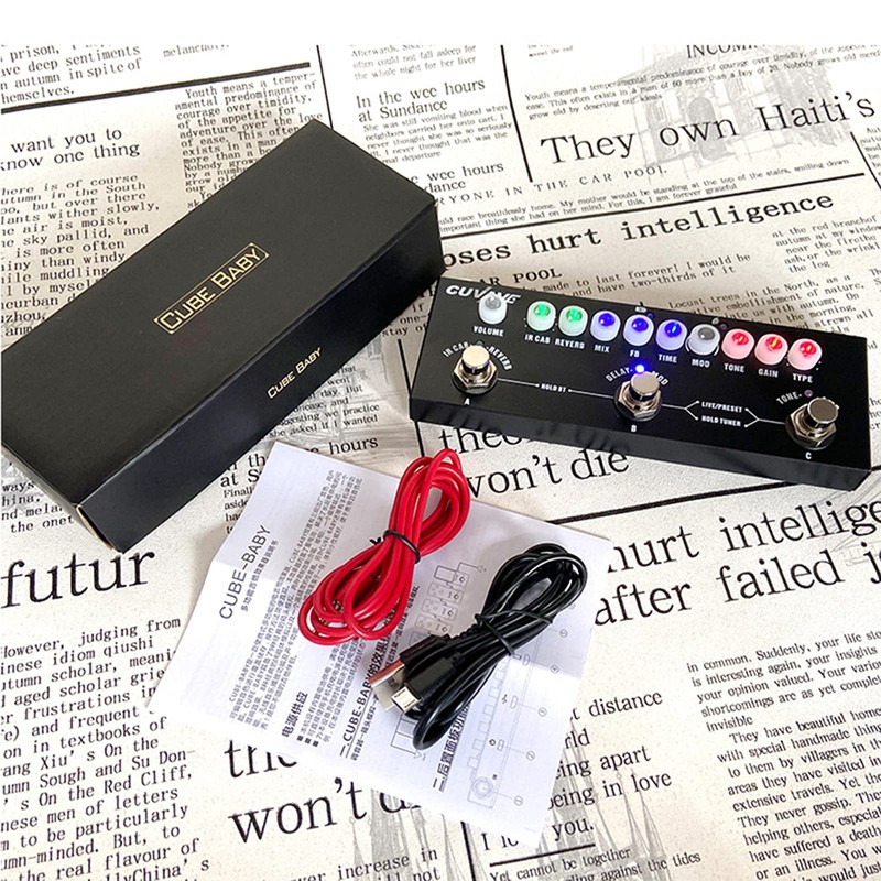 Multi Effects Guitar Pedal,Cube Baby Guitar Multi Effects Pedal Delay