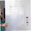 TEHAUX 1set Magnetic Acrylic Dry Erase Board for Fridge Erasable