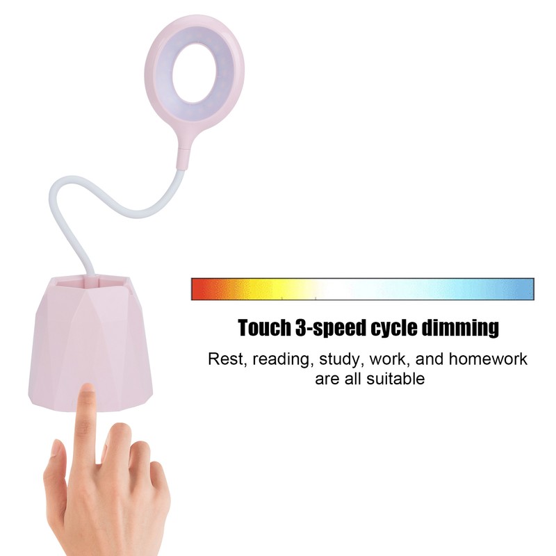 Pen Holder Light LED USB Charging Touch EyeProtecting Table Reading