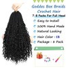 Goddess Box Braids Crochet Hair 8 Packs Pre-looped Boho Box