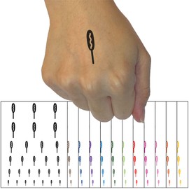 Corn Dog Temporary Tattoo Water Resistant Fake Body Art Set Collection - Hot Pink (One Sheet)