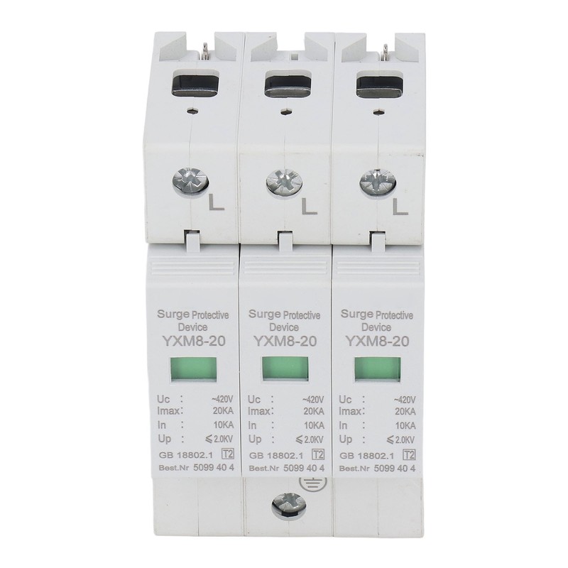 Surge Protector Lightning Protection 3 Phase Flame Retardant Protective Device