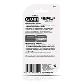 GUM - Hilo dental expandible, Paquete de 6