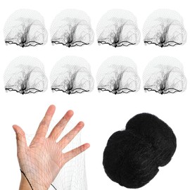 Baluue 100 Redes Invisibles Elásticas Para Cabello Negro Malla Ligera Y Cómoda Para Uso En Hospitales Restaurantes Y Laboratorios Tamaño 19.68X3.93 Pulgadas