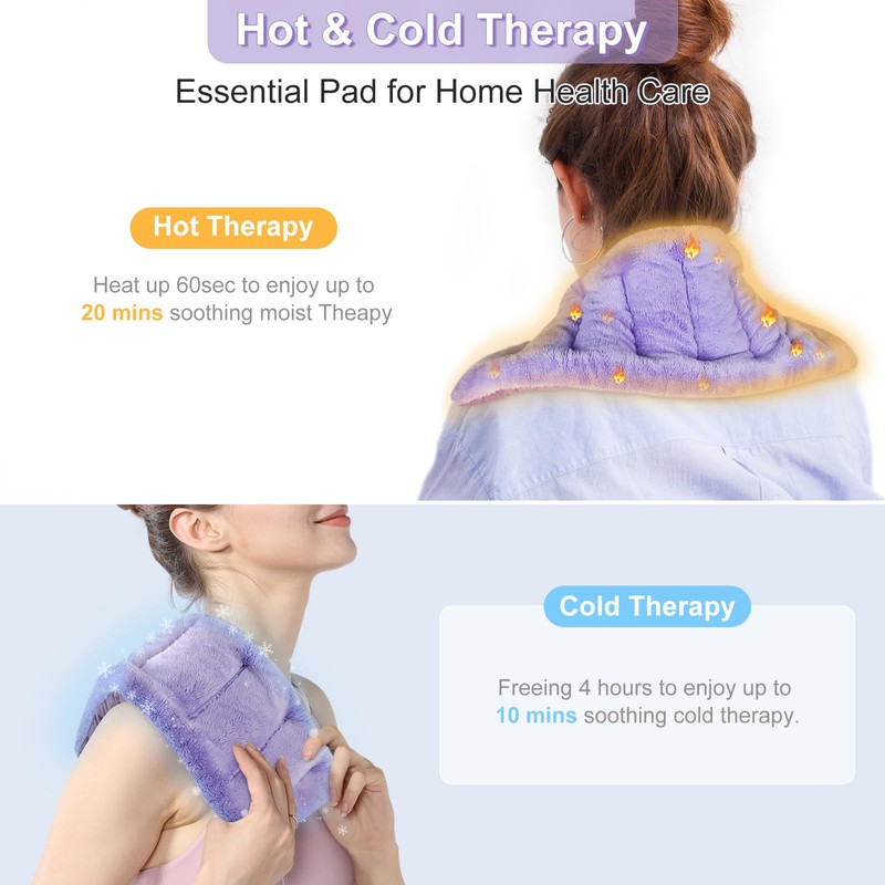 SuzziPad Microwave Heating Pad for Discomfort Reducing, 7x16 Microwavable Heated