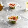 Plasticpro Disposable Clear Plastic Cutlery Disposable utensils Heavyweight 100 Count