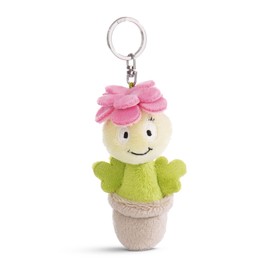 NICI Sedum Amalia 48457 Key Fob 10 cm Green Sustainable Companion Cuddly Toy Pendant with Key Ring for Lanyard, Key Ring and Key Holder