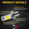 AUXLIGHT H3 LED Fog Light Bulbs 6000K Xenon White, Super