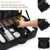 Estuche De Maquillaje De Viaje Profesional Con Divisores Xl