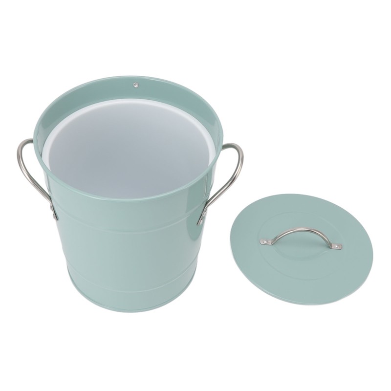 Round Ice Bucket Multipurpose Safe Galvanized Ice Buckets with Lid
