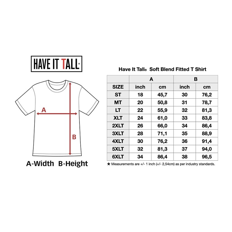 Have It Tall, Men's Soft Blend Long T-Shirt, Men's Tall