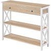 Yaheetech Console Table with Drawer, Narrow Sofa Table with Storage